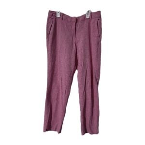 Tatuum Linen Blend Pants,  Pink, Size 10 (40 EU)